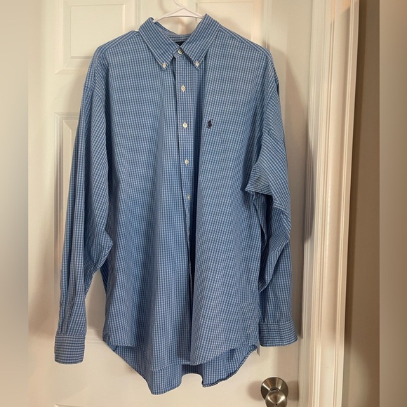 Polo by Ralph Lauren Blake Blue Checkered Men's Shirt - Picture 1 of 6